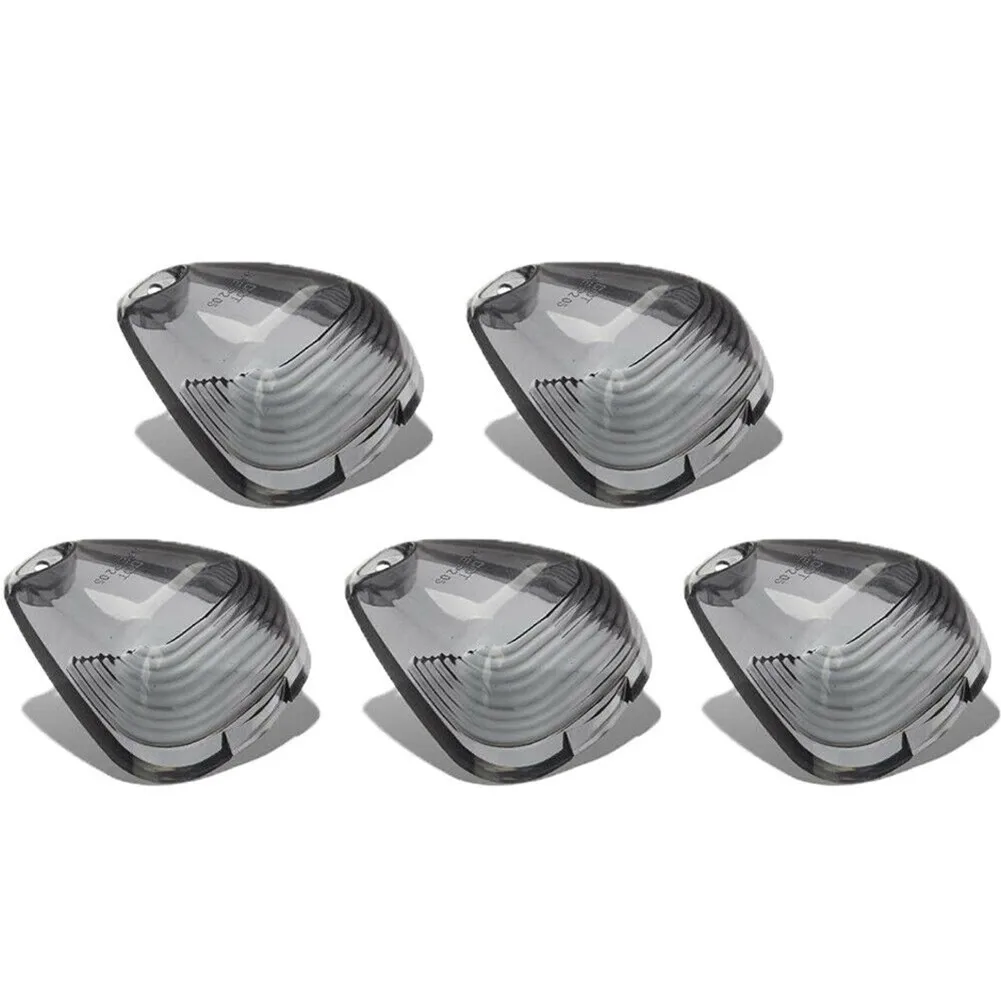 

5/10pcs Smoked Cab Roof Running Marker Light Cover Lens T10 LED 6000K White Bulbs For Ford F250 F350 Super Duty