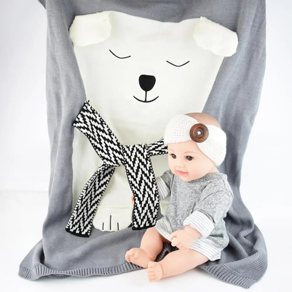 Милые детские одеяла мягкие теплые шерстяные пеленки для младенцев сердце