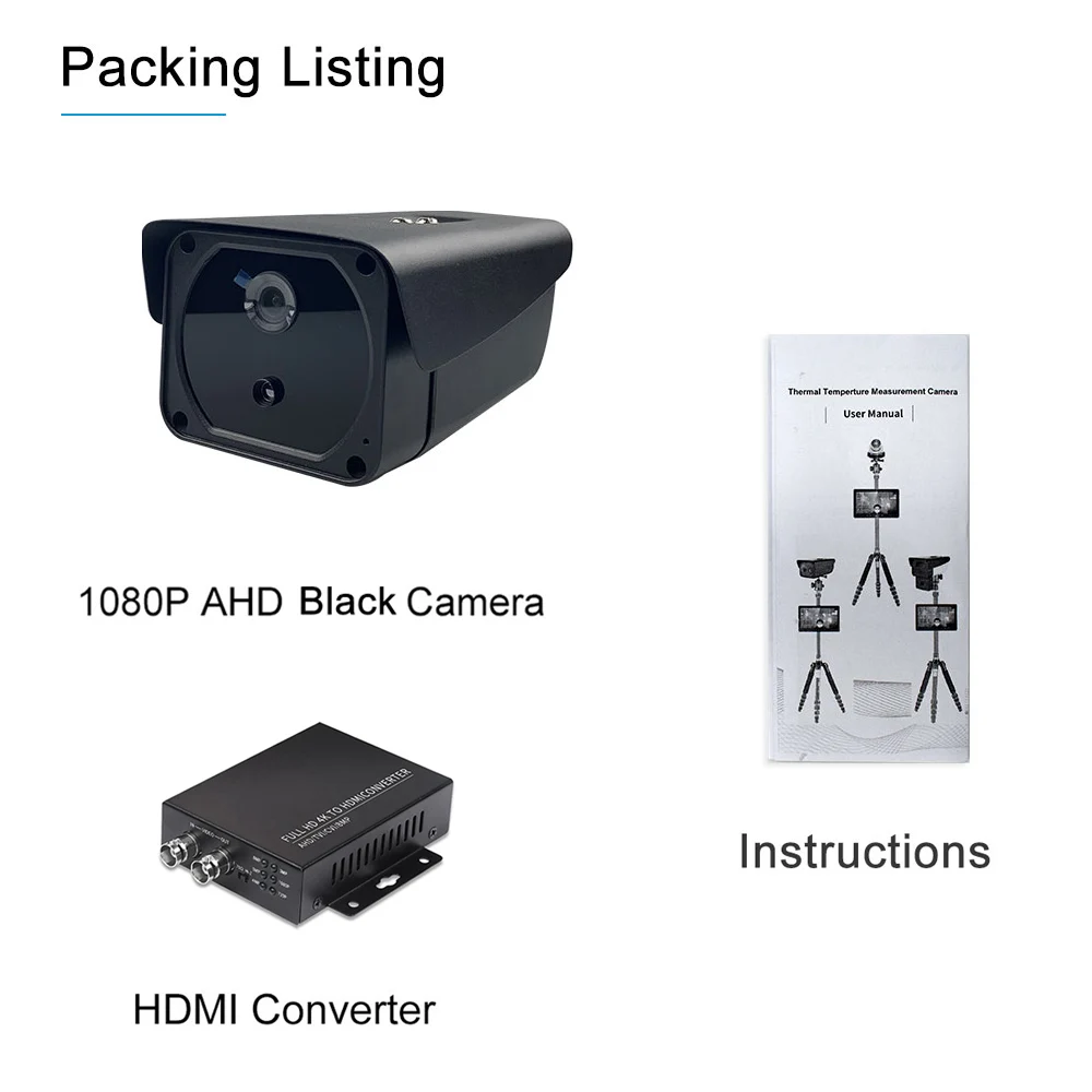 Тепловая камера 2MP 1080P интеллектуальная сигнализация для обнаружения лихорадки