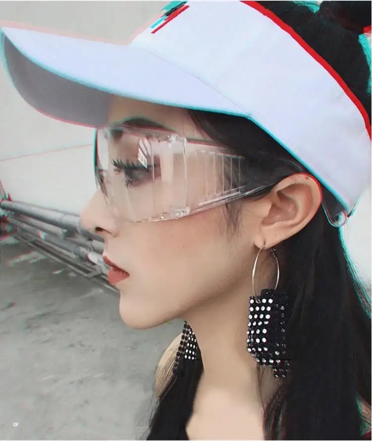 

Men/women wind/dust-proof Anti spittle flying thief anti-fog splash proof riding cycling outdoor sports transparent goggles