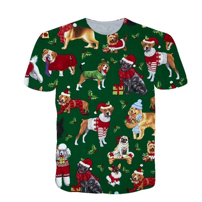 Футболка для мамы и дочки летняя Рождественская футболка Отца Сына одежда