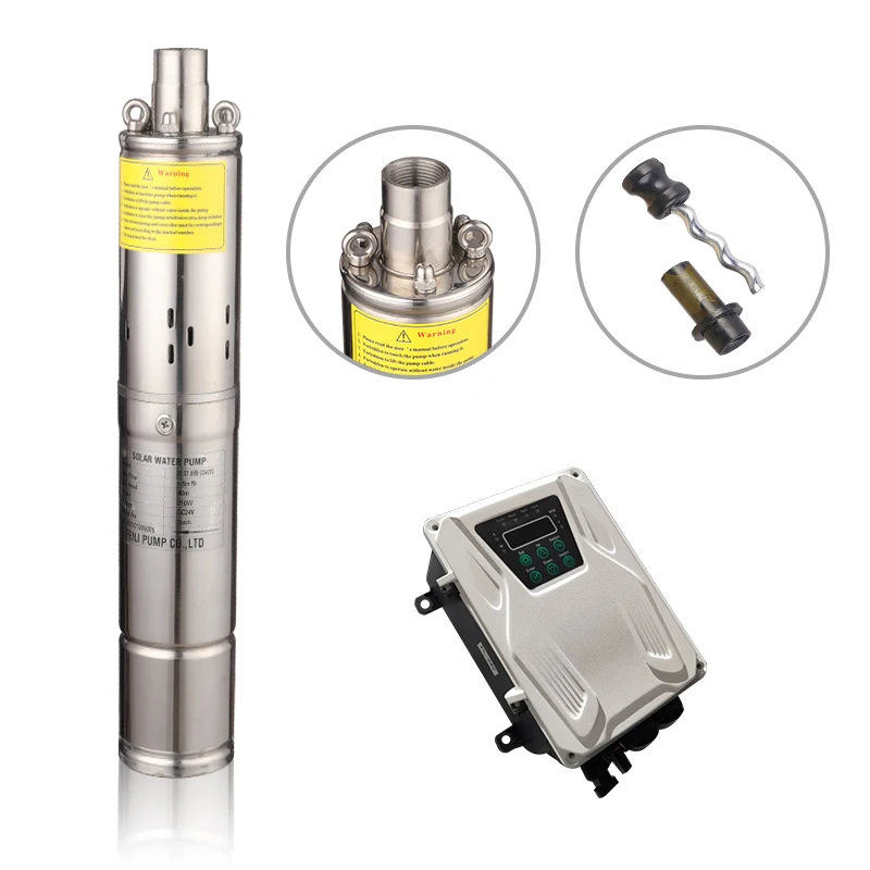 3FLS1.8/80-D24/210C dc Солнечный водяной насос для глубокой скважины орошения глубокого