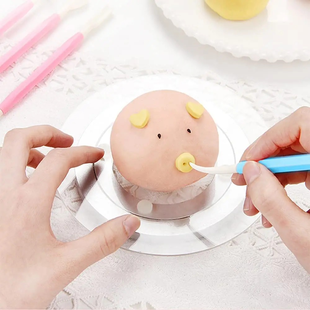 9pc Fondant Model Kit Double-Ended with 18 Sculpting Shape Carving Knife Pen for DIY Icing Cake Sugar Craft Clay Flower Paste | Дом и сад