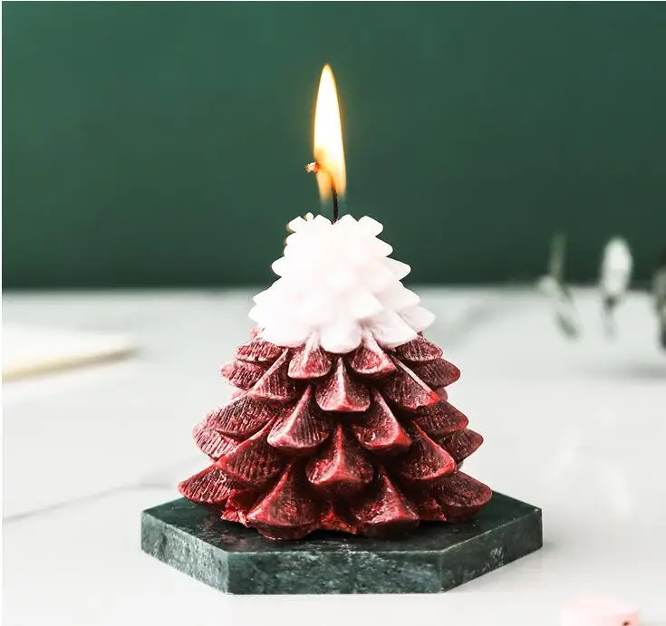 Креативные Праздничные рождественские свечи ручной работы с лавандой со льдом