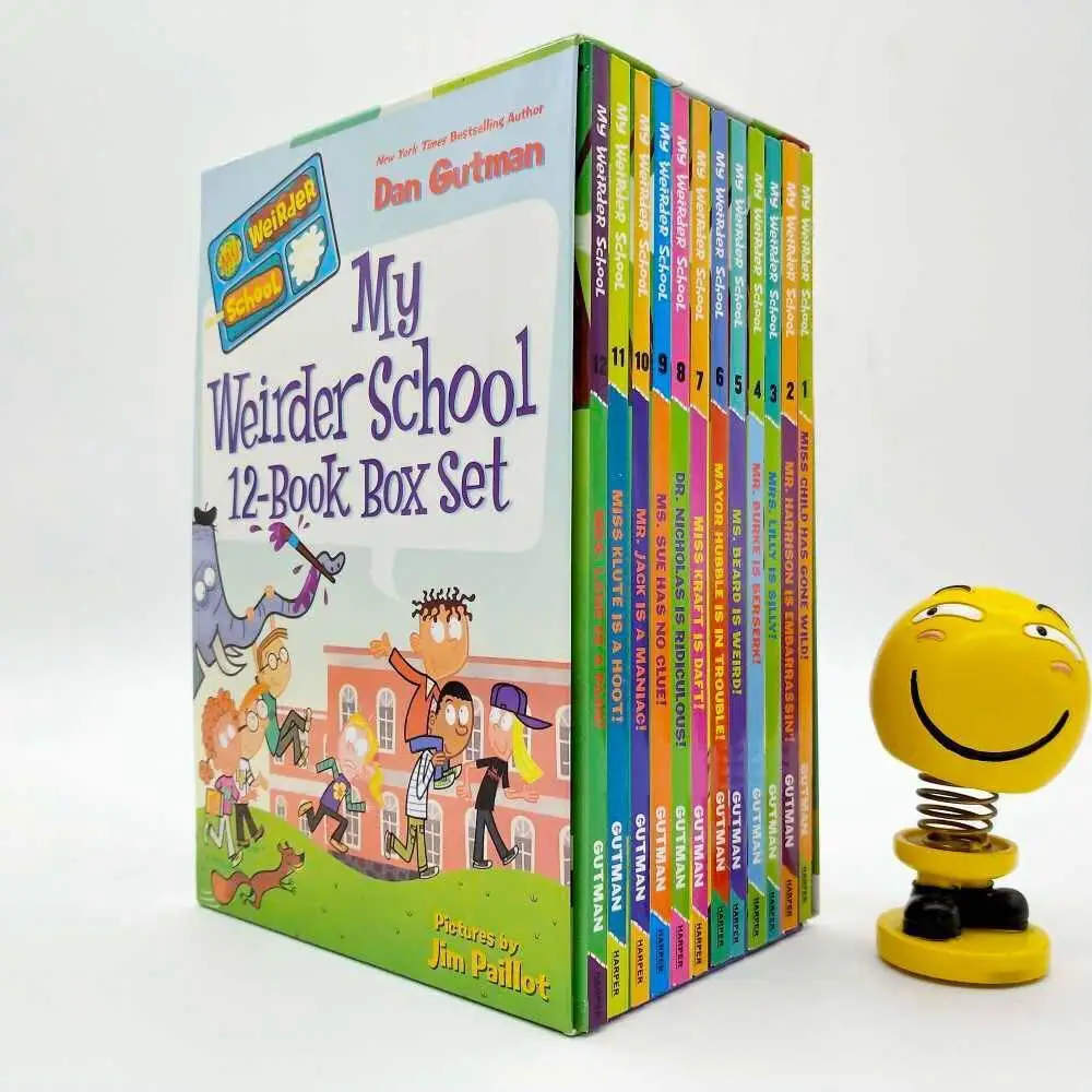 12 Books English Picture Books Children Baby English Campus Theme Classics Manga Book Set Version 3