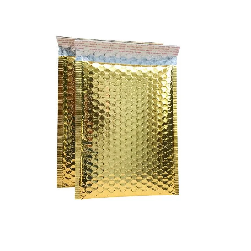 20 штук в партии проложенные пересылая конверт металлик с воздушно пузырчатой