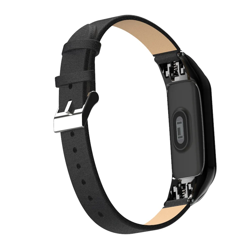 Кожаный браслет для Xiaomi Band 3 сменный ремешок на запястье Xiomi Xaiomi Xiami Xaomi Mi