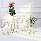 2021 Минималистичная абстрактная ваза, железная ваза, цветочные стойки, украшения, Скандинавская комната, аксессуары для украшения дома, ваза для цветов