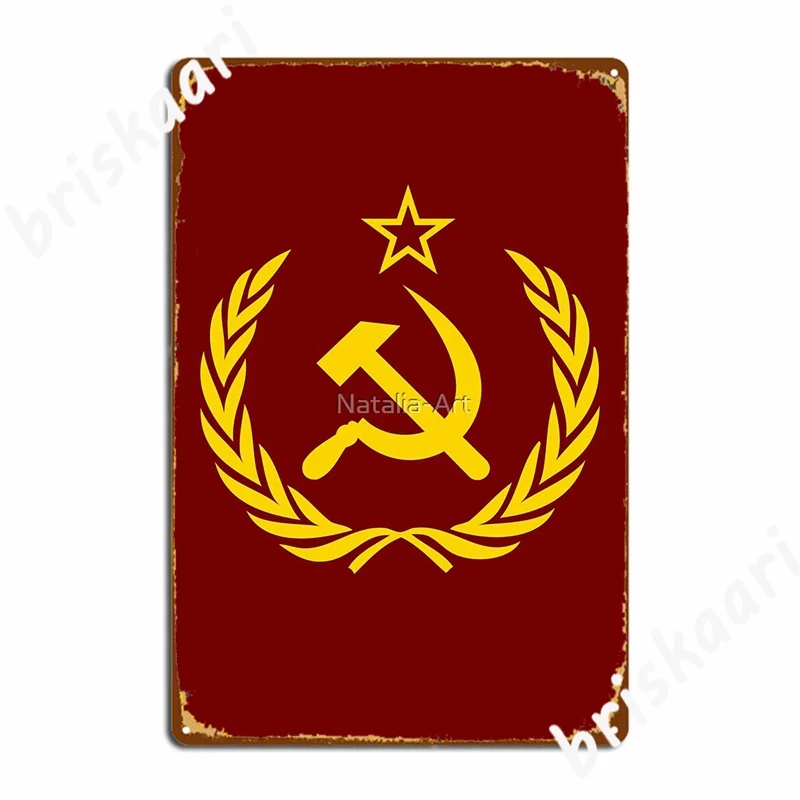 Советский Союз эмблема молот и серп металлические знаки Настенная роспись