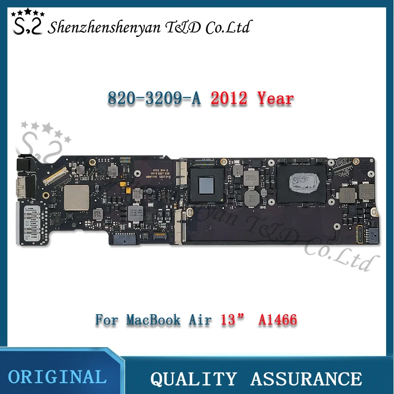 

Tested Laptop A1466 Logic Board I5 1.7GHz/1.8GHz 4GB for Macbook Air Motherboard 13" 820-3209-A Replacement EMC 2559 2012 Year
