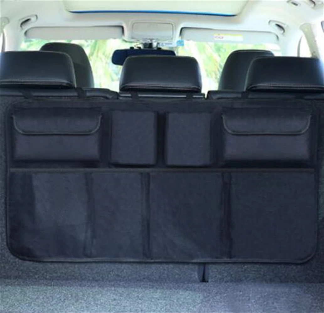 

Universal Auto Car Organizer Trunk Rear Back Seat Storage Bag Mesh Net Pocket