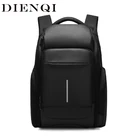 DIENQI водонепроницаемый рюкзак для мужчин с защитой от кражи, мужской рюкзак с usb-зарядкой, несколько пространств, сумки для ноутбуков, рюкзаки