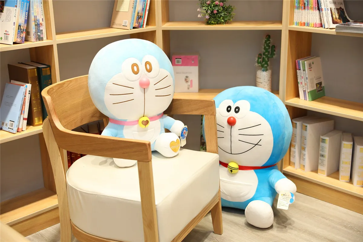 ; аниме «23/48 см стенд Doraemon плюшевые игрушки большиекошки Куклы Мягкие Животные Подушка Детские игрушки для детей, подарки фигурка Doraemon