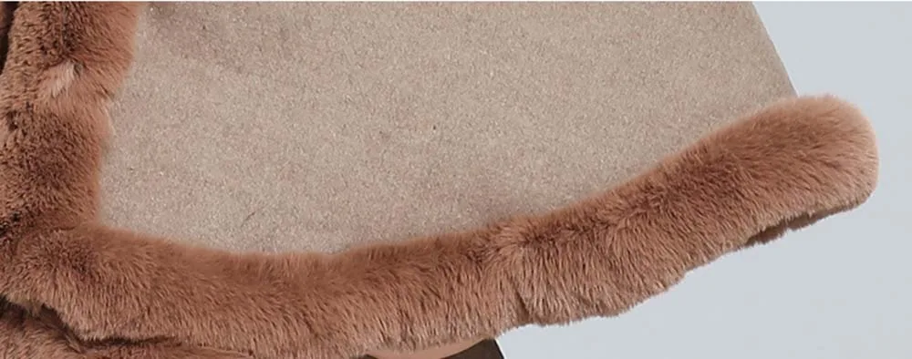 Женская двусторонняя куртка HanDanTian с воротником из искусственного меха | одежда