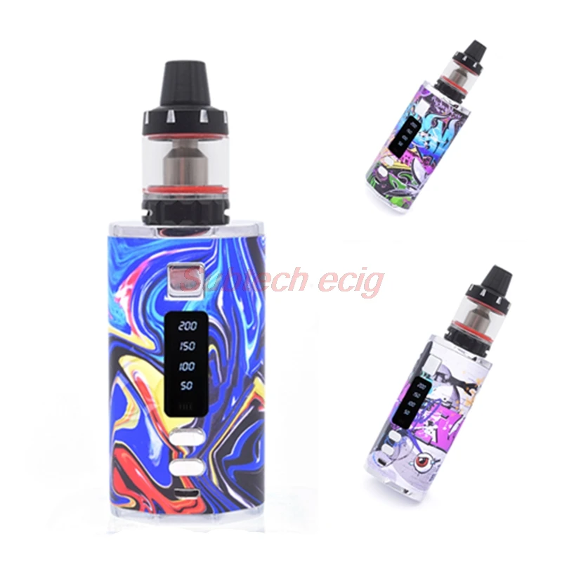

E cigarette SUB TWO 200W box mod kit with Dual 18650 battery 4400mah Adjustable Variable Voltage Vape Kits Vape vaporizer vapor