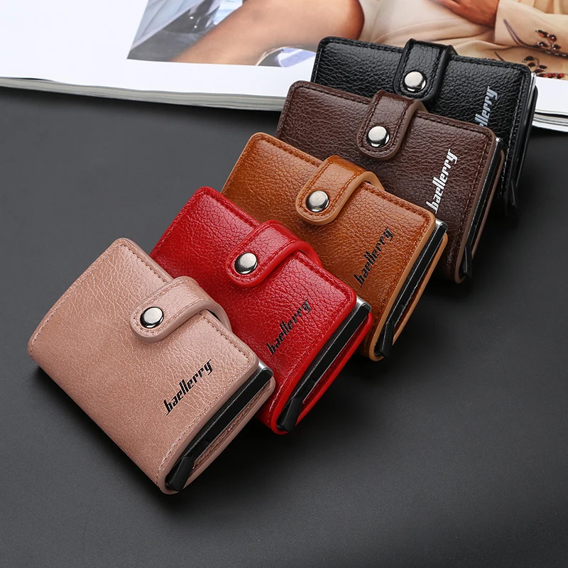 

Designer Card Wallet RFID Credit Holder Pu Porte Carte Homme Luxe Carteira Luxury Porta Cartoes Tarjetero Monedero Purses Cute