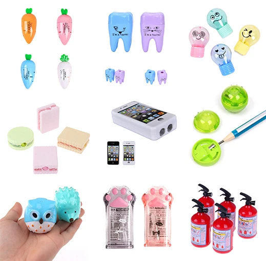 

1pcs Multiple Shapes Pencil Sharpener Kawaii School Supplies Stationery Items Student Prize For Kids Gift
