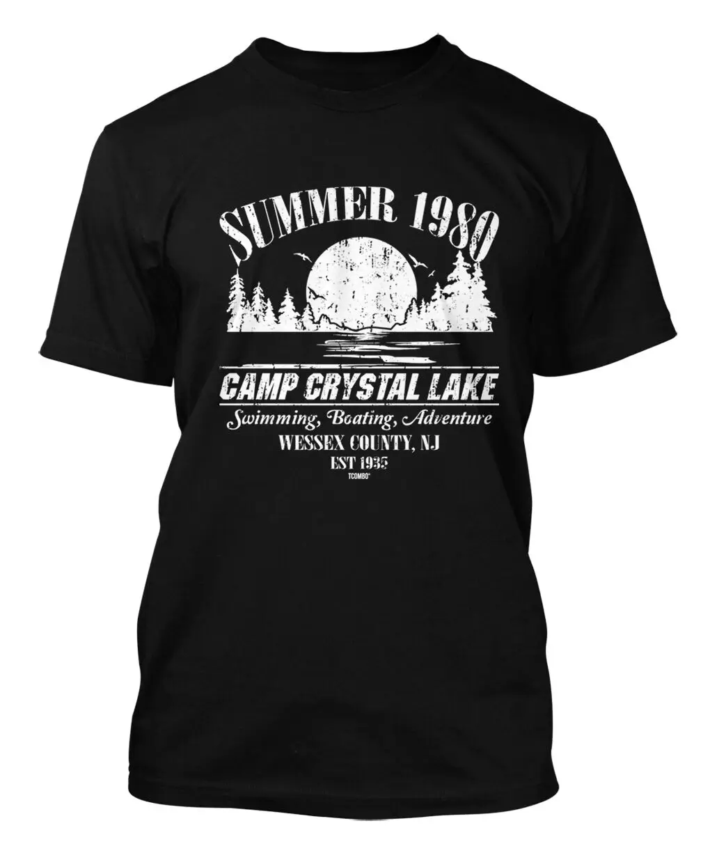 Лето 1980 Camp Crystal Lake Джейсон Вурхиз фильм ужасов Мужская футболка | одежда