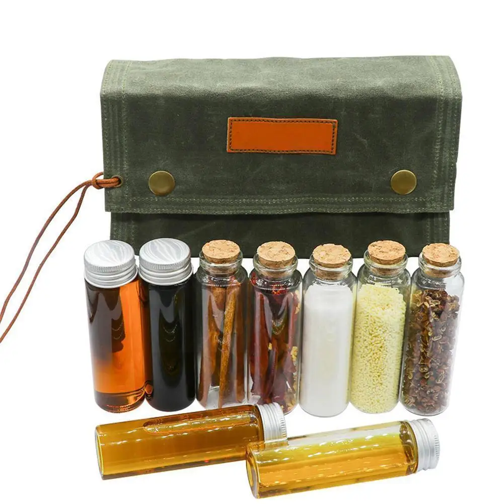 

Стеклянная бутылка для приправ и барбекю C6K2, портативный бокс для приготовления пищи на открытом воздухе, пикника, масла, приправ