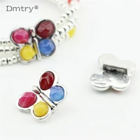 dmtry 5pcslot creative design vintage retro silver plated bracelet necklace charms finding jewelry diy making accessory lc0183