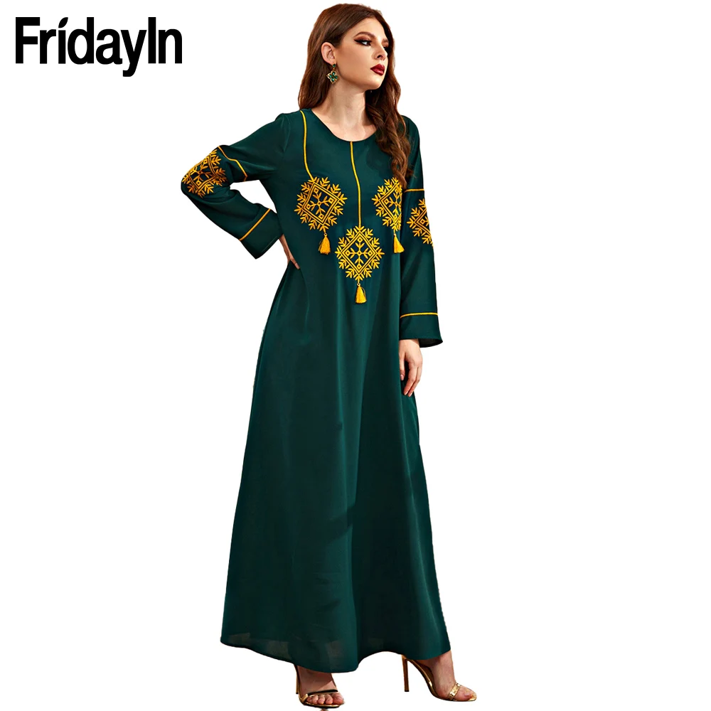 

Платье Fridayin Mubarak Abaya женское длинное, мусульманский хиджаб, длинное платье, кафтан, одежда s для женщин