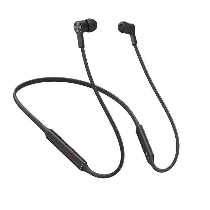 Оригинальные беспроводные наушники huawei FreeLace, Bluetooth, спортивные водонепроницаемые наушники-вкладыши, кабель памяти, металлическая полость, силиконовый магнитный переключатель - Цвет: Black