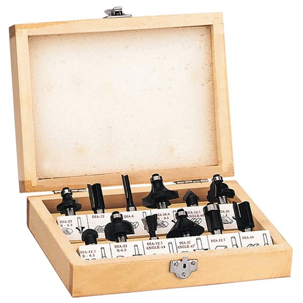 Набор фрез Einhell для фрезера 12шт 4350199 | Инструменты