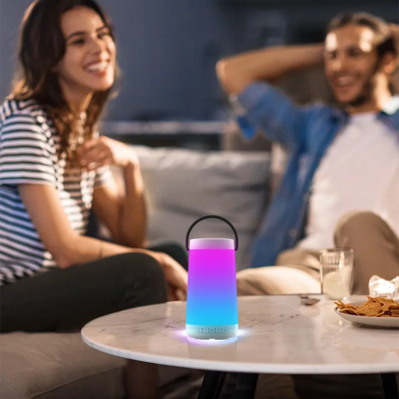 Светодиодный портативный bluetooth динамик беспроводная колонка мощный