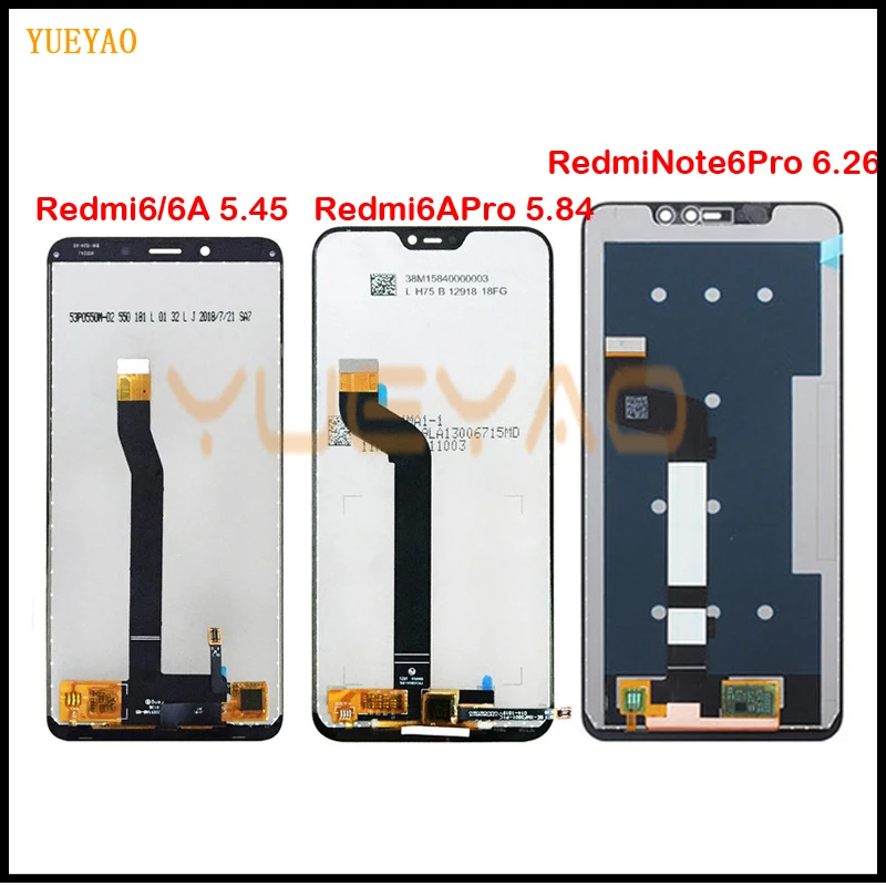 Оригинальный Для Xiaomi Redmi 6 ЖК-дисплей сенсорный экран дигитайзер сборка для Note Pro