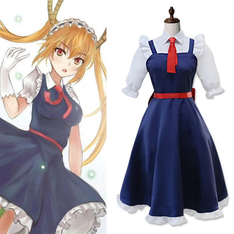 

Anime Miss Kobayashi's Dragon Maid Tohru Cosplay Costume Girl Women Halloween Carnival Suit Christmas Gift