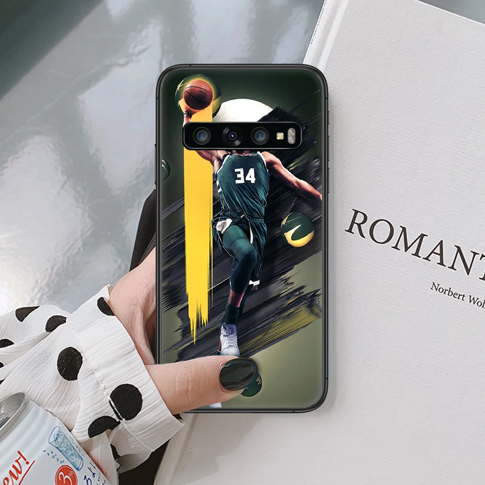 

Giannis Antetokounmpo Alphabet 34 Phone case For Samsung Galaxy Note S 8 9 10 20 Plus E Lite Ultra black black waterproof