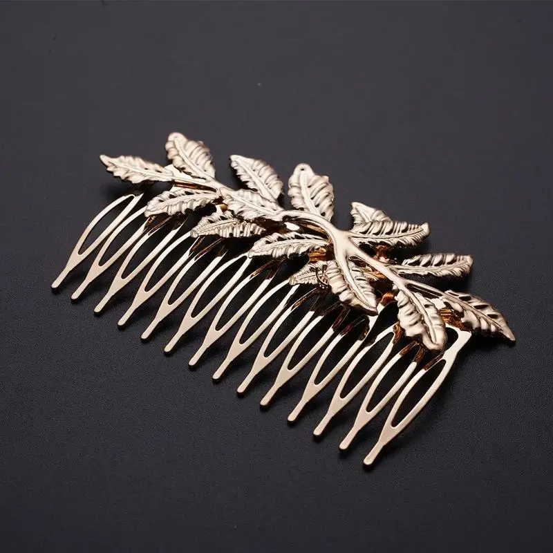 Модная расческа для волос в стиле панк женщин и девочек расчески с золотыми