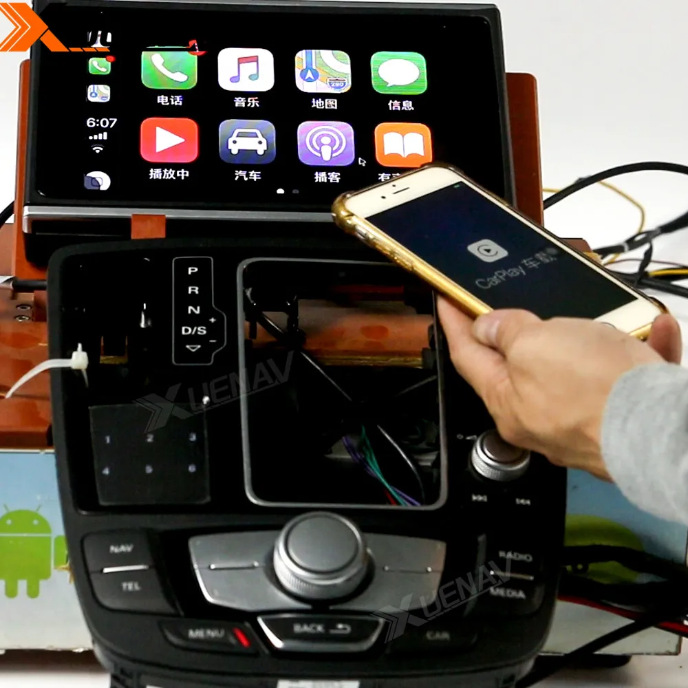 

XUENAV Car Android intelligent system decoding box Video Interface For-Audi A7 2016-2018 carplay interface Box