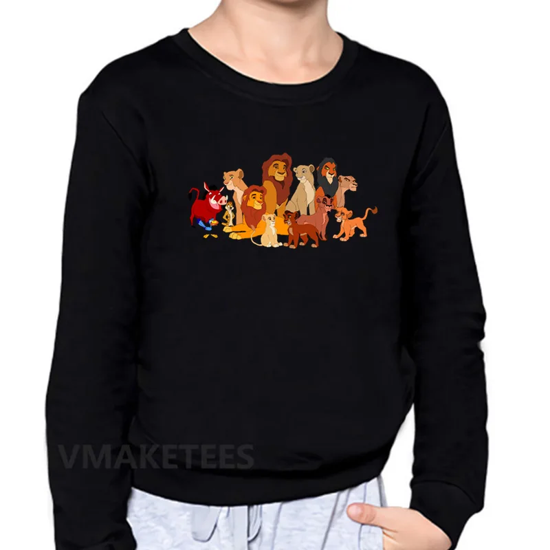 Детские толстовки с героями мультфильмов Король Лев хлопковая толстовка для