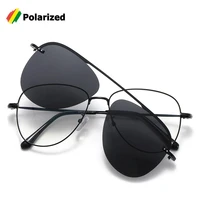 jackjad 2020 fashion polarized clip on pilot style sunglasses vintage lens removable brand design sun glasses oculos de sol 2064