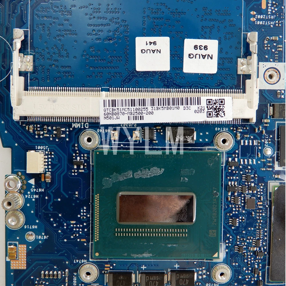 Материнская плата N501JW для ноутбука с фотографическим процессором i7 4720HQ ROG UX501J G501J