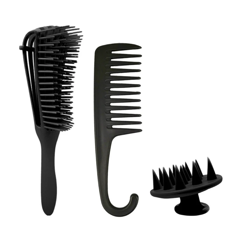 3 предмета в комплекте скользящая по волосам набор кистей для укладки волос