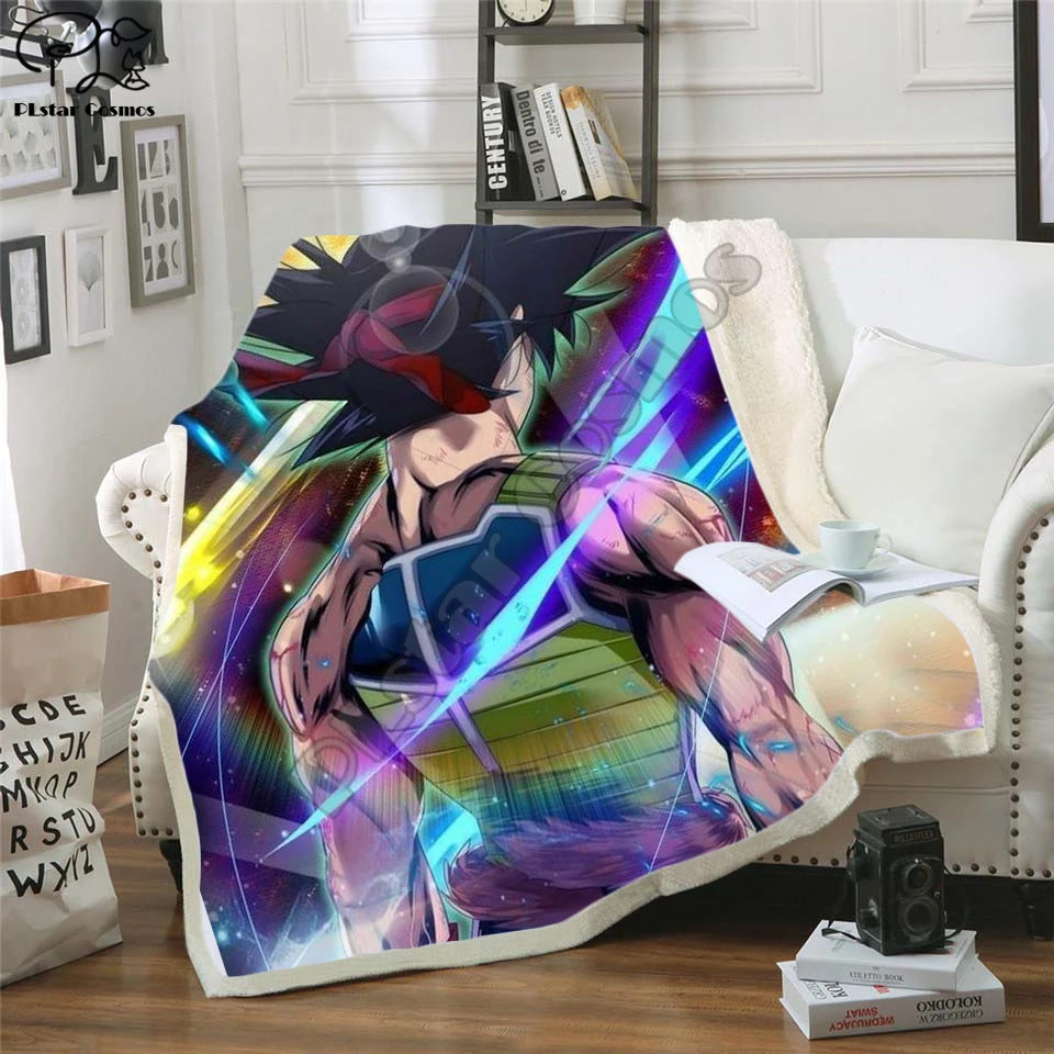 

Anime 3D Printed Sherpa Blanket Couch Quilt Cover Travel Bedding Outlet Velvet Plush Fleece Blanket Bedspre style-19