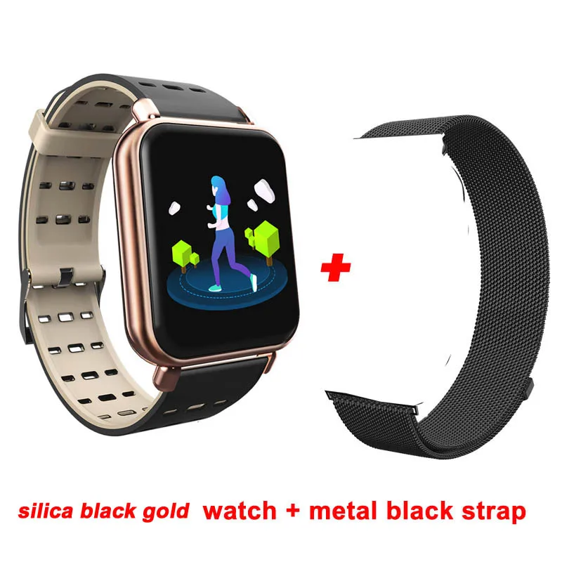 silica add metal Greentiger, Y6 Pro, умный Браслет, пульсометр, кровяное давление, кислород, фитнес-трекер, умные часы, водонепроницаемые, спортивные, смарт-браслет - Цвет: silica add metal