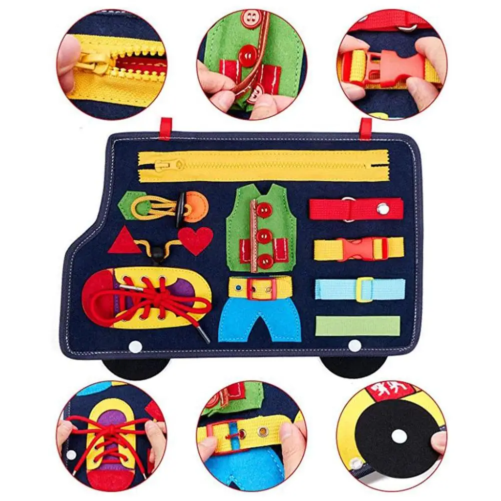 

Children's Busy Board Montessori Toys Felt Activity Board Educational Learning Toys For Children Toddlers