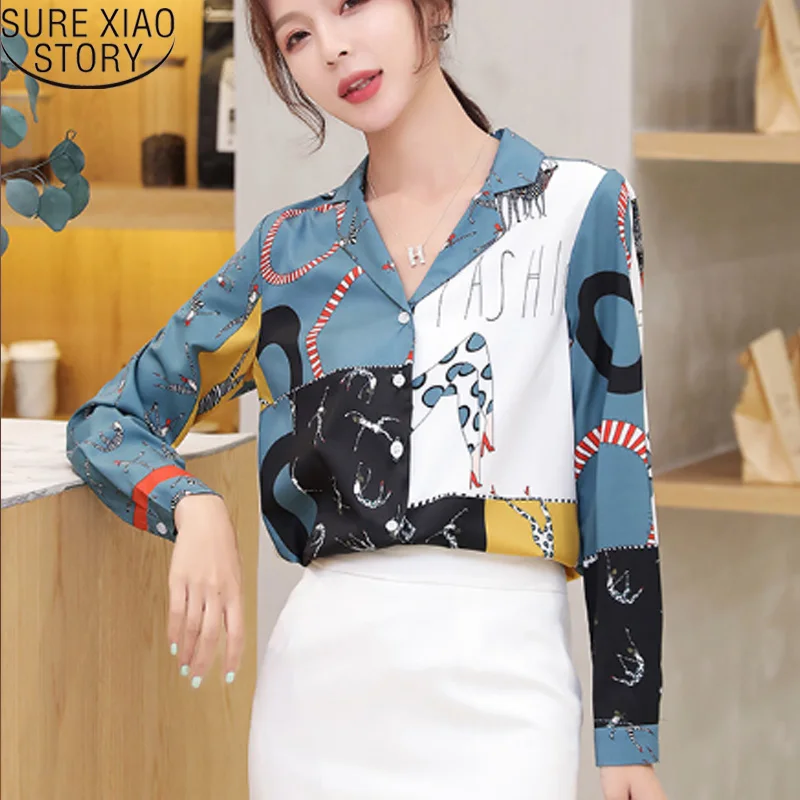 2021 женские топы шифоновая блузка рубашки и блузы офисные с длинным рукавом