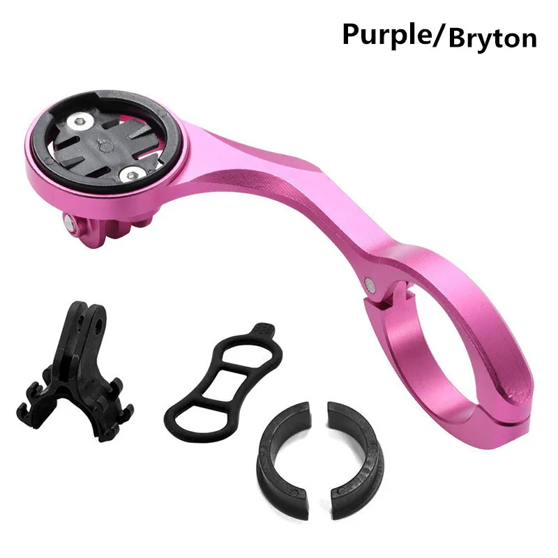 Purple Bryton Держатель для велосипедного компьютера MTB дорожный компьютерный кронштейн для велосипедного руля аксессуары для расширения - Цвет: Purple Bryton