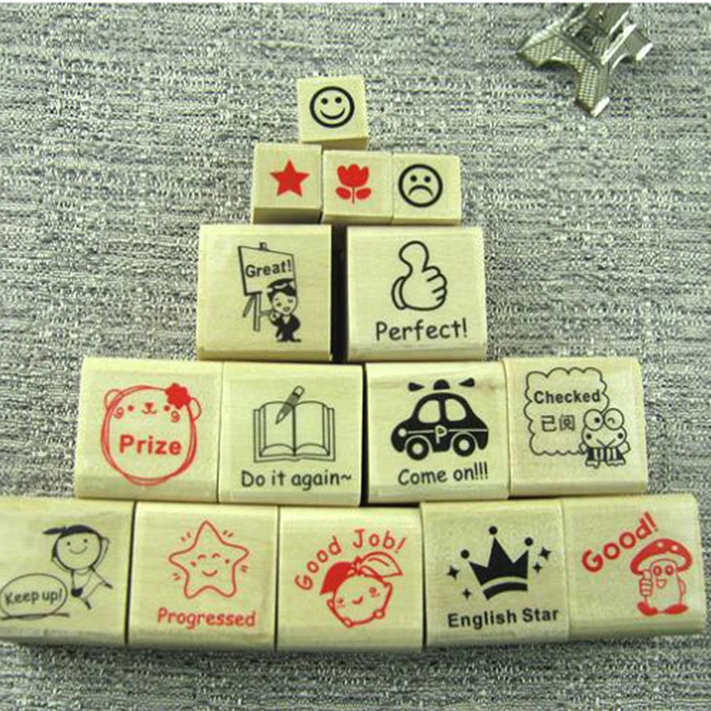 15 шт. учителя Stampers самостоятельно покрывать краской мультфильм английская