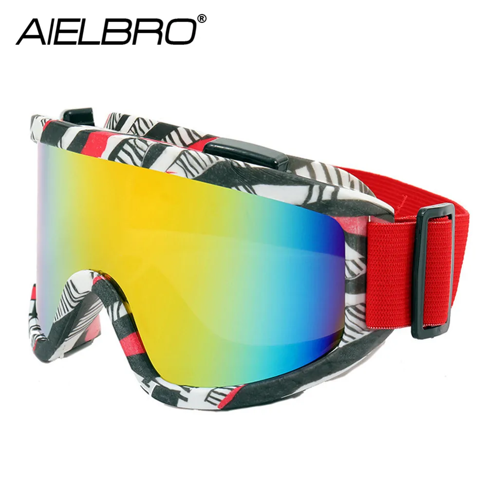 AIELBRO Ski Goggles Winter Glasses for Snowmobile Windproof Mask Snowboard Snow Skiing UV Protection | Спорт и развлечения
