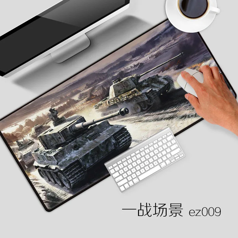 Style 9 700*300*2 мм размер Военный танк серия высокоскоростной коврик для мыши большой коврик для мыши Lockedge коврик для мыши клавиатура PC игровой коврик для игр - Цвет: Style 9