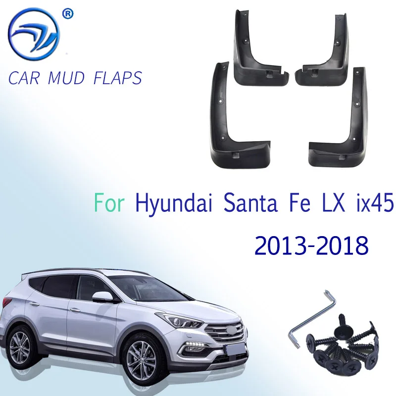 Брызговики для Hyundai Santa Fe LX ix45 2013 2018 2014 2016|Грязезащита| |