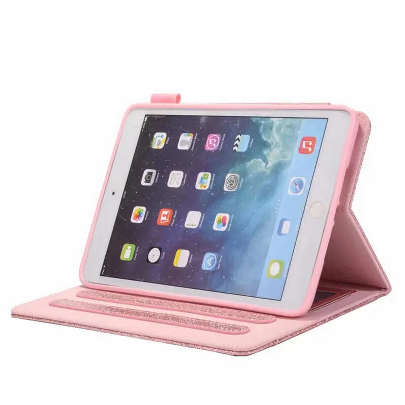 Для iPad Mini 5 Чехол Блестящий розовый золотой из искусственной кожи для iPad Mini 1 2 3 4 5 Coque чехол для iPad Mini чехол