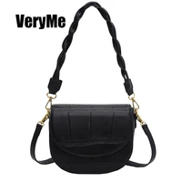 VeryMe Retro Leather Daily Womens Bag Mini Small Square Bags For Women Stone Pattern Messenger Bag Solid Handbags Bolsas Mujer