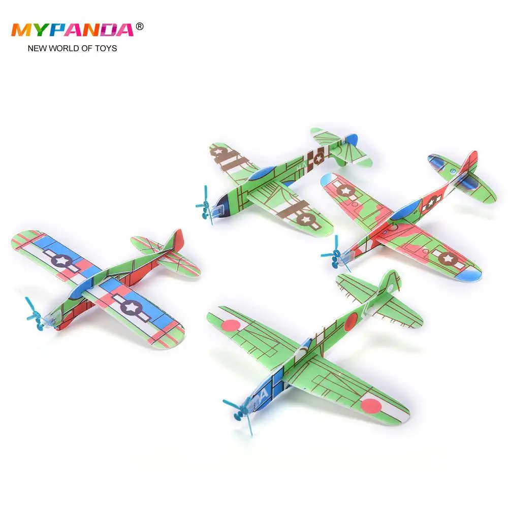 

12 шт. DIY сборки хлопающие крылья полета для детей летающий воздушный змей бумажная модель самолета имитировать птицы самолет игрушки