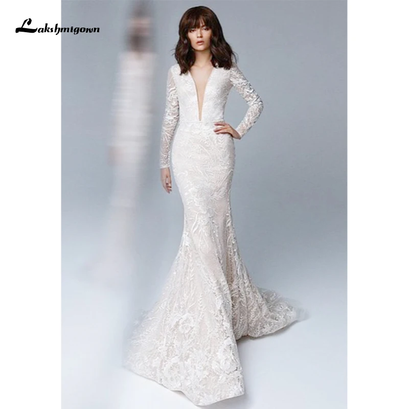 Футболка с длинным рукавом и v образным вырезом Русалка/свадебное платье Русалка